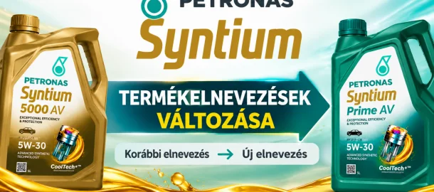 Megújul a PETRONAS Syntium motorolajcsalád – új elnevezések és csomagolások