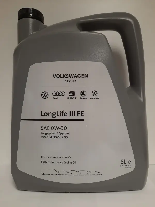 VOLKSWAGEN ORIGINAL LONGLIFE III (VW 504 00, 507)   0W30 5L