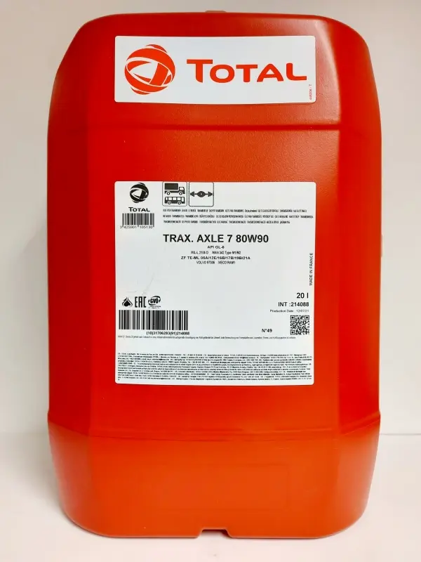 TOTAL TRAXIUM AXLE 7   80W90 20L