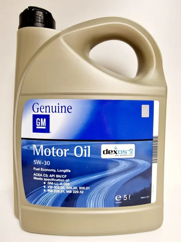 OPEL-GM MOTOR OIL DEXOS 2   5W30 5L