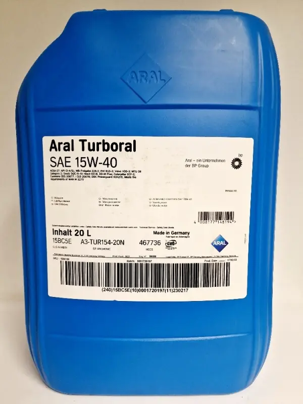 ARAL TURBORAL /MULTI/   15W40 20L