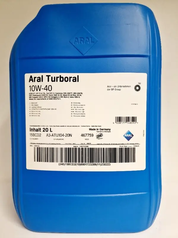 ARAL TURBORAL /EXTRA/   10W40 20L