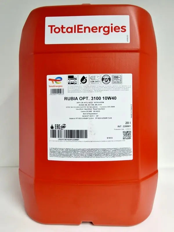 TOTAL RUBIA OPTIMA 3100 (ex.8900)  20 L 10W40 20L