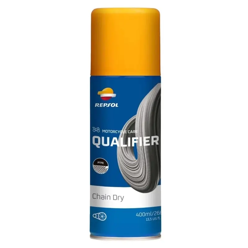 REPSOL MOTO CHAIN DRY PTFE f(ehér lánckenő spray) 400 ml 0.4L