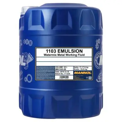 MANNOL 1103 EMULSION (EMULZIÓ/ FORGÁCSOLÓ) OLAJ  20L