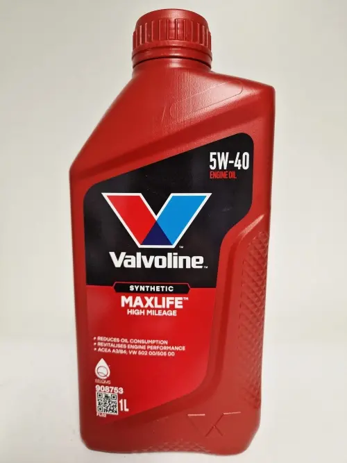 VALVOLINE MAXLIFE SYNTHETIC 5W40 1L
