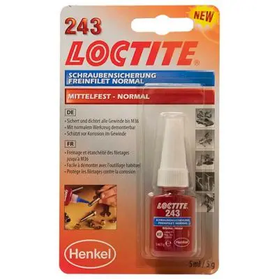 LOCTITE 243 Menetrögzítő, közepes szilárdságó 5ml 