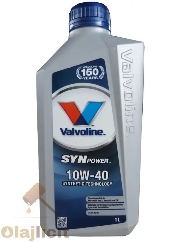 VALVOLINE SYNPOWER   10W40 1L