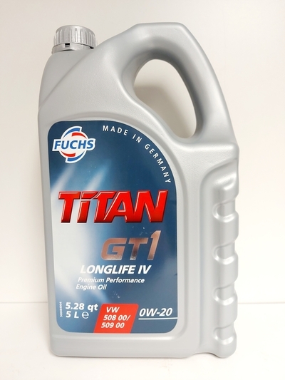 FUCHS TITAN GT1 LONGLIFE IV 0W20 5L