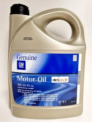 OPEL-GM MOTOR OIL  LL FE (OV0401547)   0W20 5L