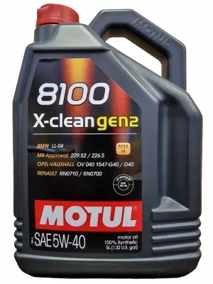 MOTUL 8100 X-CLEAN GEN2   5W40 5L