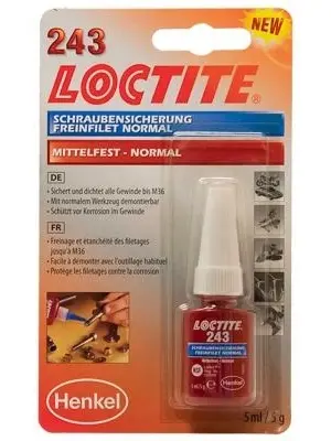 LOCTITE 243 Menetrögzítő, közepes szilárdságó 5ml 
